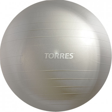 Мяч гимнастический TORRES AL121175SL, диаметр 75см., серый