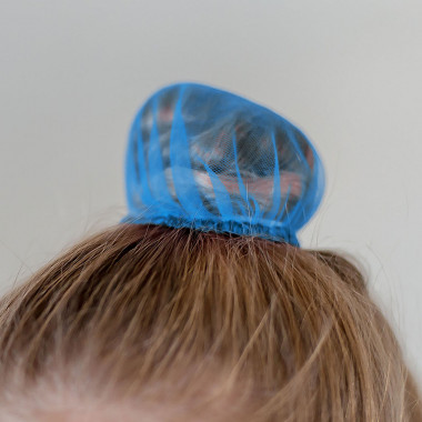 Сеточка для волос INDIGO, SM-329-BL, 9 см, голубой