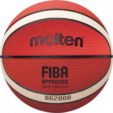 Мяч баск. MOLTEN B5G2000 р.5, FIBA Appr Level II, 12 панелей, резина, бут.кам,нейл.корд,ор-беж-чер