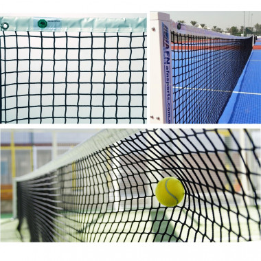 Сетка теннисн. EL LEON DE ORO, 13444004501, нить 4 мм ПП, верх.лента ПП, черный