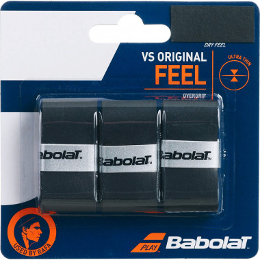Овергрип BABOLAT VS Grip Original x3, 653040-105, упак. по 3 шт, 0.43 мм, 110см, черный