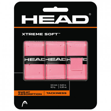 Овергрип Head Xtreme Soft, 285104-PK, 0.5 мм, 3 шт, розовый