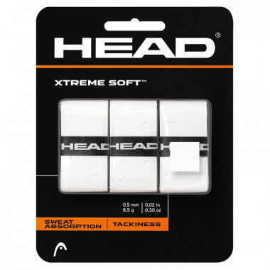 Овергрип Head Xtreme Soft, 285104-WH, 0.5 мм, 3 шт, белый