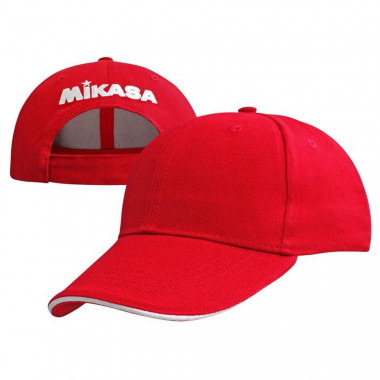 Бейсболка спорт. MIKASA MT481-04, 100% хлопок, красный