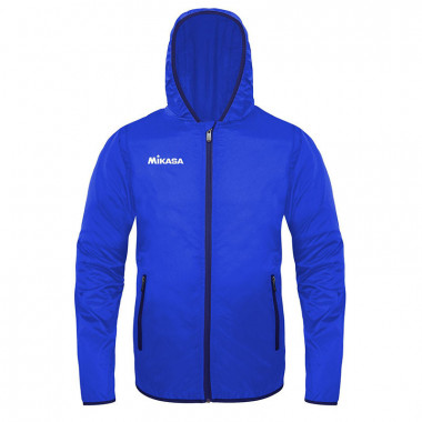Куртка-ветровка унисекс MIKASA MT911-0100-M, р. M, 100% нейлон, ярко-синий