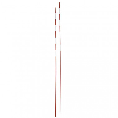 Антенны вол. EL LEON DE ORO, 94195000099, под карманы, 1.8 м, фиберглас, красно-белые
