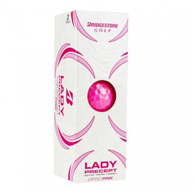 Мяч для гольфа Bridgestone Lady Precept, BGB1LPX, 3 шт/уп, розовый