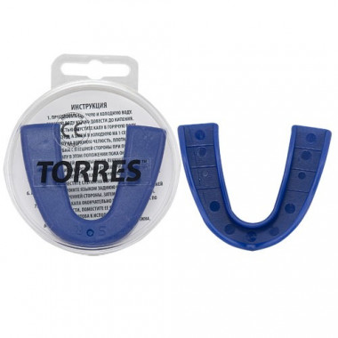 Капа боксерская TORRES, PRL1021BU, термопластичная, синий