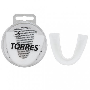 Капа боксерская TORRES, PRL1021WT, термопластичная, белый