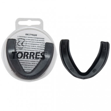 Капа боксерская TORRES, PRL1023BK, термопластичная, евростандарт CE approved, черный