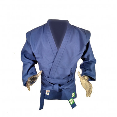 Куртка для самбо GREEN HILL MASTER, SC-550-42-BL, р.42, одобр. FIAS, 100% хлопок, синий