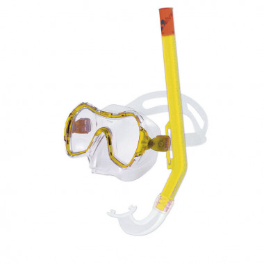 Набор для плавания Salvas Haiti Set, EA530C1TGSTB, р. Medium, желтый в сетч. сумке