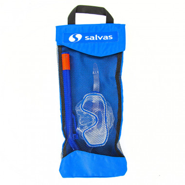 Набор для плавания Salvas Easy Set, EA505C1TBSTB, р. Junior, синий в сетч. сумке