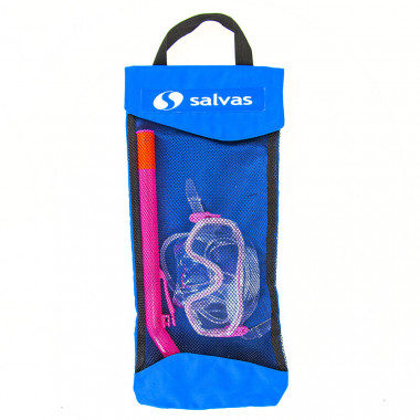 Набор для плавания Salvas Easy Set, EA505C1TFSTB, р. Junior, розовый в сетч. сумке