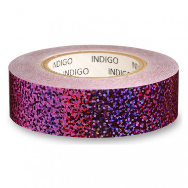 Обмотка для гимнастического обруча INDIGO Crystal, IN139, 20мм*14м, зерк., на подкл, сиреневый