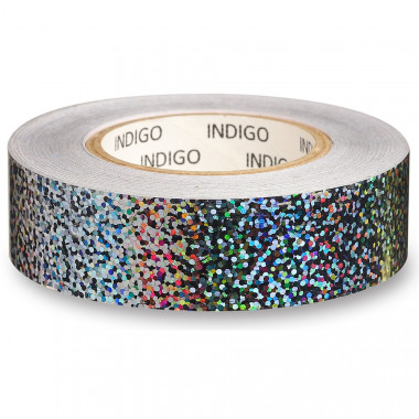 Обмотка для гимнастического обруча INDIGO Crystal, IN139-SIL, 20мм*14м, на подкл, серебристый