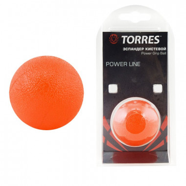 Эспандер кистевой TORRES мяч, PL0001, диаметр 5 см, термопластичная резина, красный