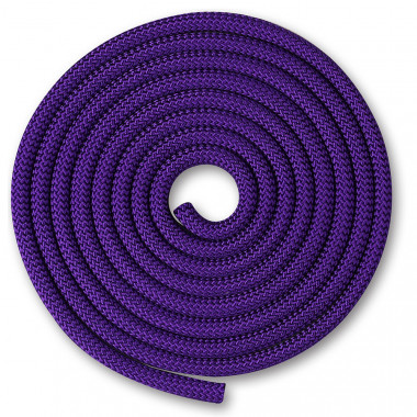 Скакалка гимнастическая INDIGO, SM-121-VI, утяжеленная, 150г, длина 2,5м, шнур, фиолетовый