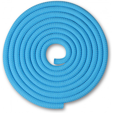 Скакалка гимнастическая INDIGO, SM-123-LB, утяжеленная, 180г, длина 3м, шнур, голубой