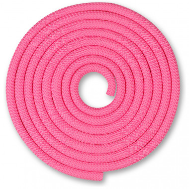 Скакалка гимнастическая INDIGO, SM-121-P, утяжеленная, 150г, длина 2,5м, шнур, розовая