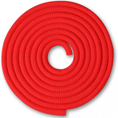 Скакалка гимнастическая INDIGO, SM-121-R, утяжеленная, 150г, длина 2,5м, шнур, красный