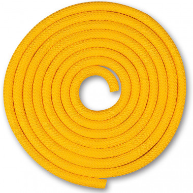 Скакалка гимнастическая INDIGO, SM-123-YL, утяжеленная, 180г, длина 3м, шнур, желтый
