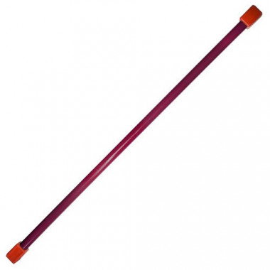 Палка гимнастическая (бодибар), MR-B07, вес 7кг, дл. 110 см, стальная труба, бордовый