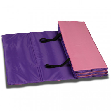 Коврик гимнастический INDIGO, SM-042-PV, полиэстер, стенофон, розово-фиолетовый