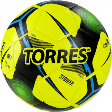 Мяч футзал. TORRES Futsal Striker, FS321014, р.4, 30 панели. TPU, 3 подкл. слоя, маш.сш.,желтый