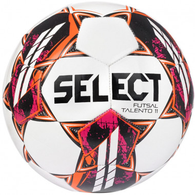Мяч футзал. SELECT Futsal Talento 11 V22, 1061460006, р.Jr, 32п, ТПУ, маш.сш, бел-фиоле-оран