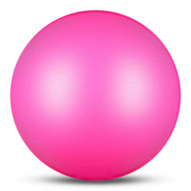 Мяч для художественной гимнастики INDIGO, IN329-CY, диам. 19 см, ПВХ, цикламеновый металлик
