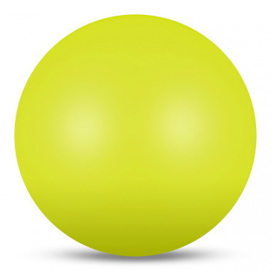 Мяч для художественной гимнастики INDIGO, IN329-LI, диам. 19 см, ПВХ, лимонный металлик