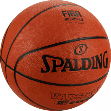 Мяч баск. SPALDING Varsity TF-150 Logo FIBA 84423Z_5, р.5, резина, коричнево-черный