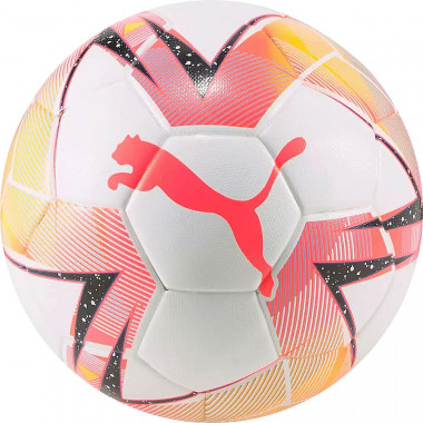 Мяч футзал PUMA Futsal 1, 08376301, р.4, FIFA Quality Pro, 32пан, ПУ, терм.сш, бело-розовый